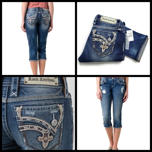 Rock Revival Denim - New, Rock Revival Alecia Stretch Cropped Jean